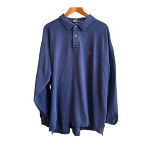 Men's Long Sleeve Polo by Ralph Lauren Shirt. Size XXL